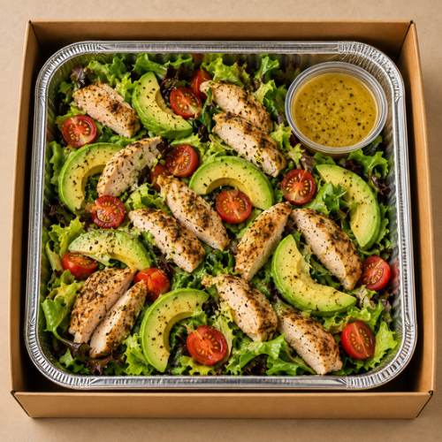 Garden Avocado Salad with Chicken